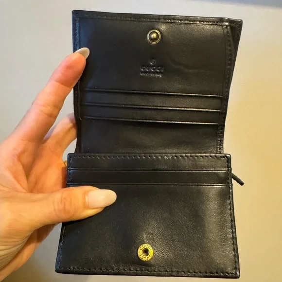 Gucci Black Marmont Card Case Holder - Picture 9 of 15